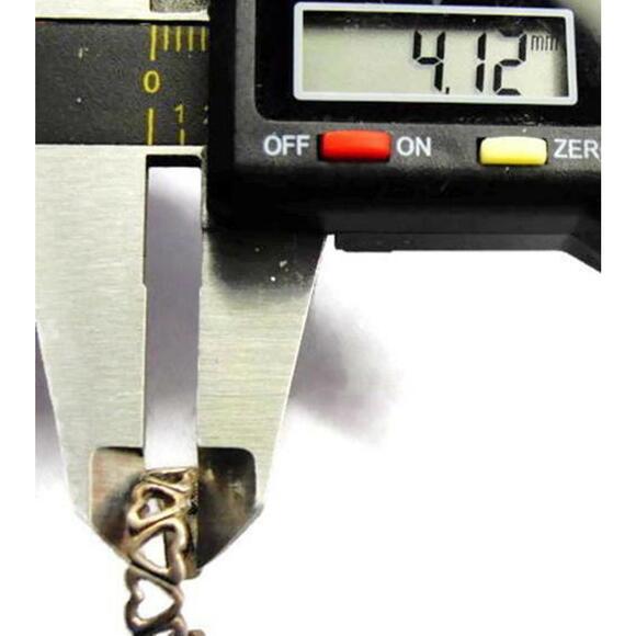 sz 2 1/2 Woman Vintage Adjustable Toe Ring Sterling Silver Hearts Patina 1.16g - Picture 7 of 11